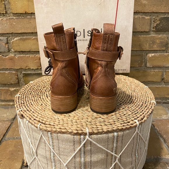 BED STU | ERA Combat-Inspired TAN Leather Boots - Picture 4 of 5